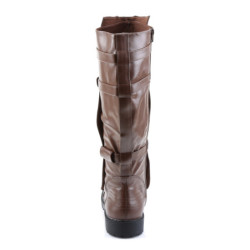 WALKER-130 brown captain boots cosplay halloween men's boots