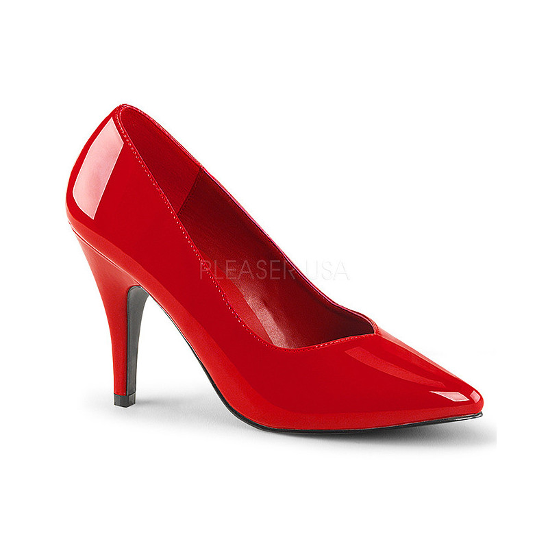Red Shiny 10 cm DREAM-420 high heel pumps classic