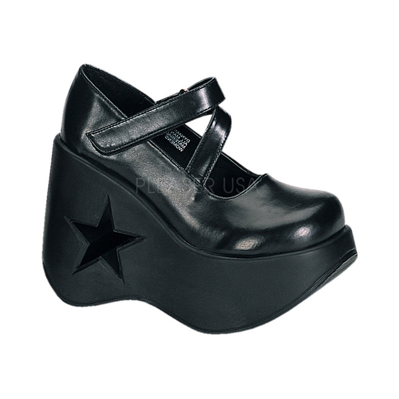 Nero 13 cm DYNAMITE-03 scarpe lolita gotico calzature con zeppa altissimo