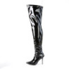 Shiny patent 10 cm CLASSIQUE-3000 pointed toe stiletto overknee boots