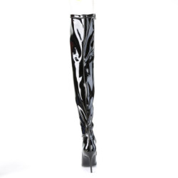 Shiny patent 10 cm CLASSIQUE-3000 pointed toe stiletto overknee boots