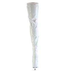 White 20 cm FLAMINGO-3000 Platform Thigh High Boots