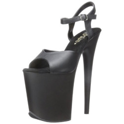 Nero Ecopelle 20 cm FLAMINGO-809 Tacchi Alti Plateau