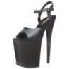Black Leatherette 20 cm FLAMINGO-809 High Heels Platform