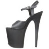 Black Leatherette 20 cm FLAMINGO-809 High Heels Platform