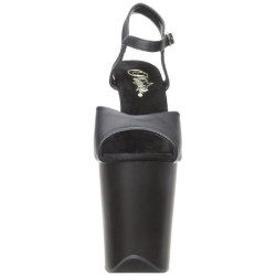 Black Leatherette 20 cm FLAMINGO-809 High Heels Platform