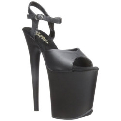 Nero Ecopelle 20 cm FLAMINGO-809 Tacchi Alti Plateau