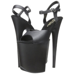 Black Leatherette 20 cm FLAMINGO-809 High Heels Platform