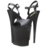 Black Leatherette 20 cm FLAMINGO-809 High Heels Platform