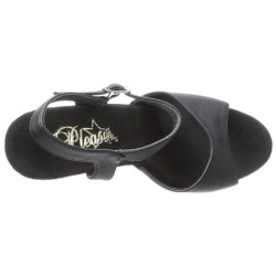 Black Leatherette 20 cm FLAMINGO-809 High Heels Platform