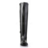 Black Leatherette 7,5 cm GOGO-300WC knee high women's boots wide calf