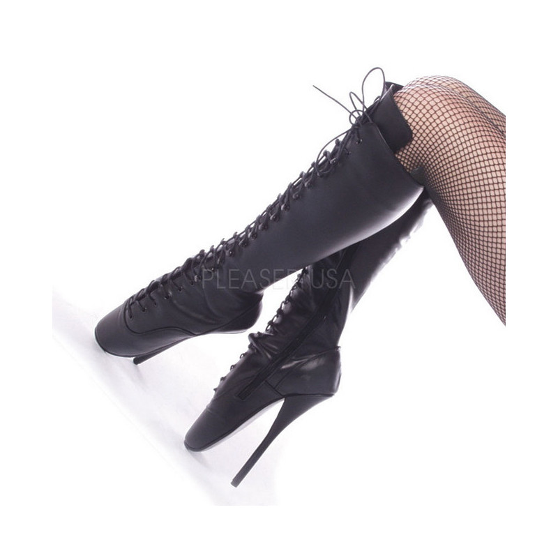 Leather 18 cm BALLET-2020 fetish ballet boots