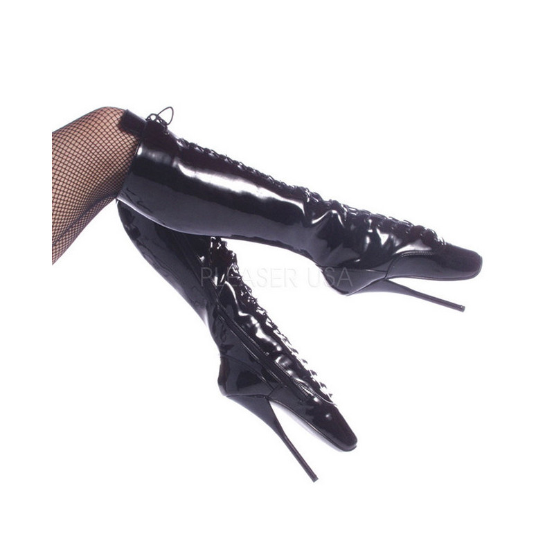 Vinyl 18 cm BALLET-2020 fetish ballet boots