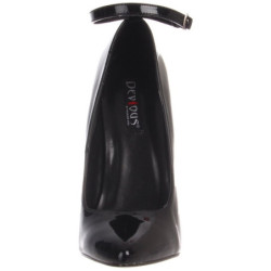 Black Shiny 16 cm DAGGER-12 Women Pumps Shoes Stiletto Heels