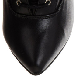 Ecopelle 16 cm DAGGER-1023 feticcio stivaletti con tacco alto