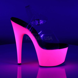 Pink Neon 18 cm ADORE-708UV High Heels Platform