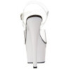 Bianco Neon 18 cm ADORE-708UV Tacchi Alti Plateau