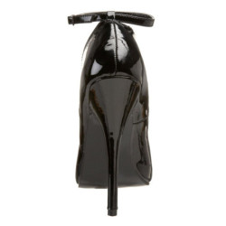 Nero Vernice 15,5 cm DOMINA-431 scarpe décolleté con tacchi bassi