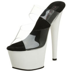 Bianco Neon 18 cm ADORE-702UV Plateau Mules Scarpe