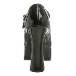 Black Shiny 13 cm DOLLY-50 High Heel Pumps for Men