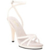 Bianco Vernice 12 cm FLAIR-436 Sandali Donna con Tacco