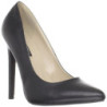 Black Leatherette 13 cm SEXY-20 pointed toe stiletto pumps
