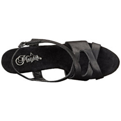 Nero Ecopelle 18 cm Pleaser SKY-330 Plateau Tacchi Alti a Spillo