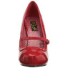 Rosso Vernice 12 cm retro vintage CUTIEPIE-02 scarpe mary jane con plateau nascosto