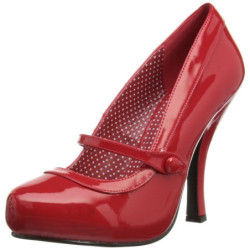 Rosso Vernice 12 cm retro vintage CUTIEPIE-02 scarpe mary jane con plateau nascosto