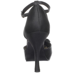 Black Satin 12 cm vintage CUTIEPIE-12 Pumps with low heels