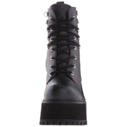 Ecopelle 12 cm ASSAULT-100 lolita gotico stivaletti suola spessa