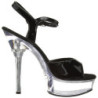 Nero Trasparente 14 cm ALLURE-609 Scarpa Stiletto Alto