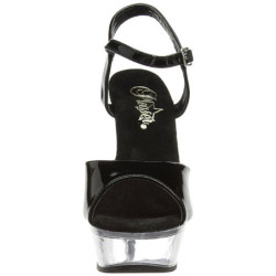 Nero Trasparente 14 cm ALLURE-609 Scarpa Stiletto Alto