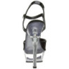 Nero Trasparente 14 cm ALLURE-609 Scarpa Stiletto Alto