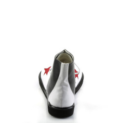 CLOWN-02 funtasma scarpe da clown e circo unisex neri bianche