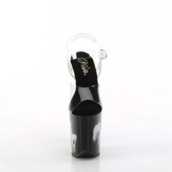 Transparent 20 cm FLA-NLDG-4 led platform pole dance high heels shoes