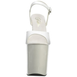 White Shiny 20 cm FLAMINGO-809 High Heels Platform