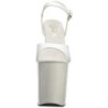 Bianco Vernice 20 cm FLAMINGO-809 Tacchi Alti Plateau