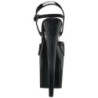Nero Vernice 20 cm FLAMINGO-809 Tacchi Alti Plateau