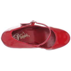 Rosso Vernice 15 cm PLEASER DELIGHT-687 Plateau Scarpe Décolleté