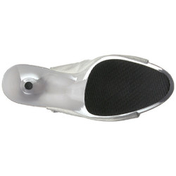 Bianco Ecopelle 15 cm DELIGHT-3019 plateau suola stivali alti lunghi con tacco