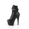 Vegano 18 cm ADORE Stivali alla caviglia e plateau con stringati in nero