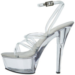 Trasparente 15 cm KISS-206 Platform Scarpe Tacchi Alti