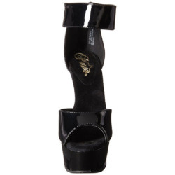 Black Shiny 15 cm Pleaser DELIGHT-670-3 High Heels Platform