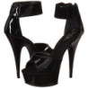 Black Shiny 15 cm Pleaser DELIGHT-670-3 High Heels Platform