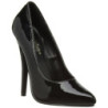 Black Shiny 15 cm DOMINA-420 pointed toe high heel stilettos