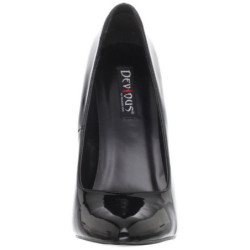 Black Shiny 16 cm DAGGER-01 Women Pumps Shoes Stiletto Heels