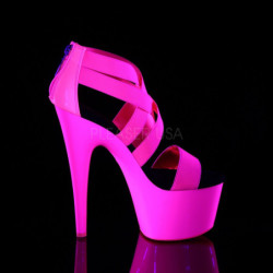 Pink neon 18 cm Pleaser ADORE-769UV Pole dancing high heels shoes