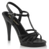 Black Leatherette 12 cm FLAIR-420 Womens High Heel Sandals