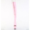 Hologram 18 cm ADORE-3019HWR rose thigh high boots open toe with lace up